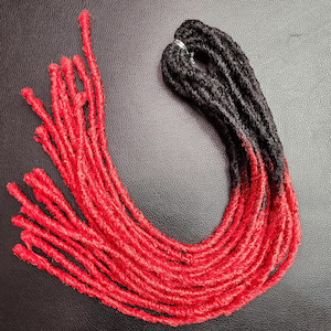 Black/Red Synthetic Dreadlocks