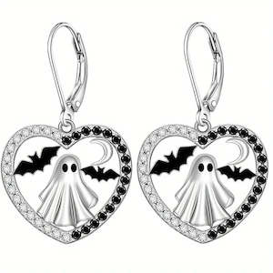 Clothing: Bat Ghost Earrings