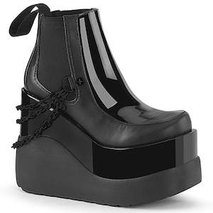 Void-50 Platform Boots - Black Patent