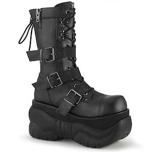 Boxer-230 Platform Boots - Matte Black