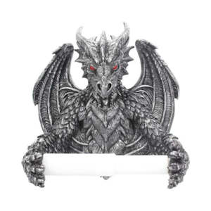 Clothing: Obsidian Menacing Gothic Dragon Toilet Roll Holder