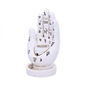 Palmistry Backflow Incense Burner - White