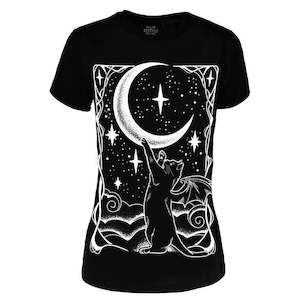 Cat Crescent Classic T-shirt