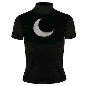 Velvet Crescent Moon Top