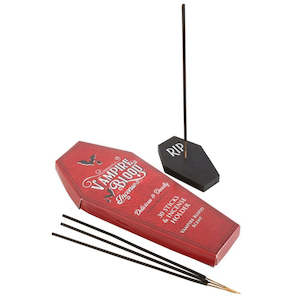 Clothing: Vampire Blood Incense Sticks and Coffin Holder