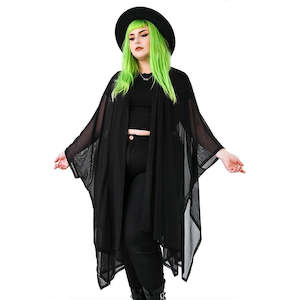 Clothing: Lilith Mesh Oversized Cloak