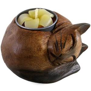 Clothing: Curled Cat Tealight Holder