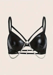 Clothing: Chained Up Strap Bralette