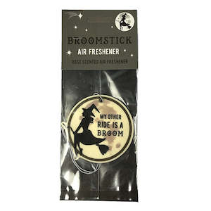 Clothing: Witches Broom Rose Air Freshener