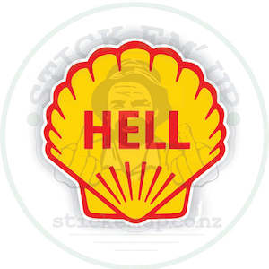 Clothing: Hell Vinyl Bumper Sticker