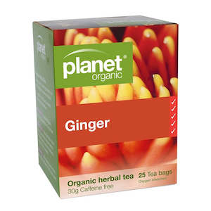 Beverages: Planet Organic Ginger Tea - 25 Bags