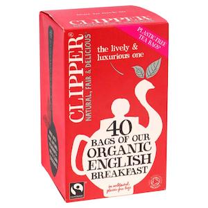 New: Clipper Organic English Breakfast - 40 Bags