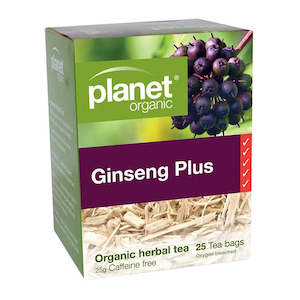 Beverages: Planet Organic Ginseng Plus Tea - 25 Bags