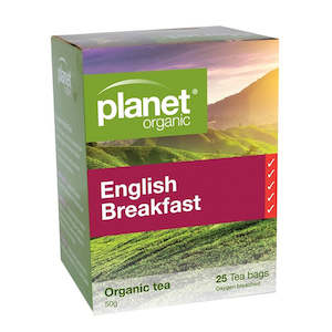 Beverages: Planet Organic English Breakfast Tea - 25 Bags