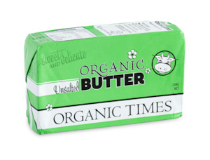 Organic Times Unsalted Butter 250g