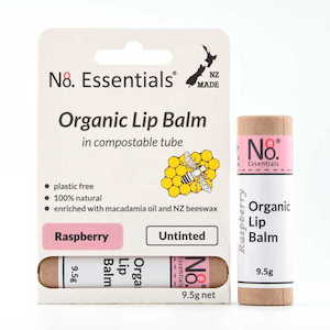 Personal Care: No 8 Essentials Organic Lip Balm 9.5g - Raspberry