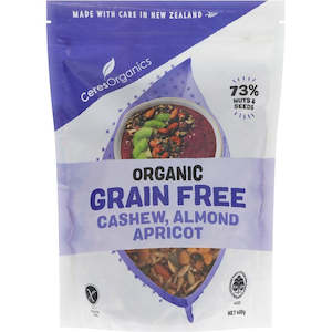 Breakfast Cereal: Ceres Organics Apricot Nut Crunch Grain Free Cereal 400g