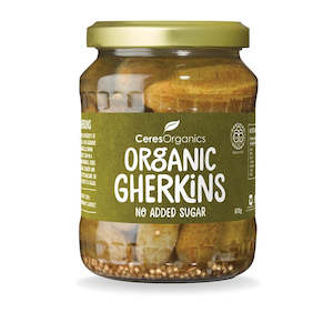 Canned Preserved Food: Ceres Organic Gherkins 670g