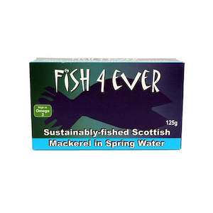 Canned Preserved Food: Fish 4 Ever Scottish Mackeral 125g