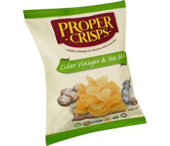 Proper Crisps Cider Vinegar and Sea Salt 40g