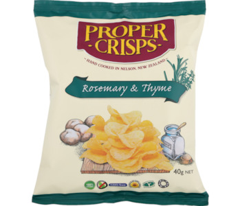 Chips Crackers: Proper Crisps Rosemary & Thyme 40g