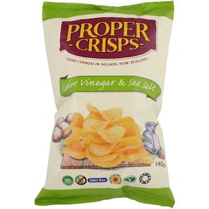 Proper Crisps Cider Vinegar and Sea Salt 150g