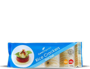 Chips Crackers: Ceres Organics Sea Salt Rice Crackers 100g