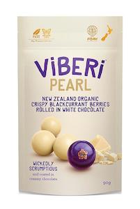 Viberi Pearl - Crispy Black Currants Rolled In White Chocolate 90g