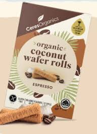 Cookies Cakes: Ceres Organics Coconut Wafer Rolls - Espresso