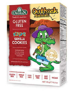 Orgran Outback Animals Vanilla Cookies - Gluten Free 175g