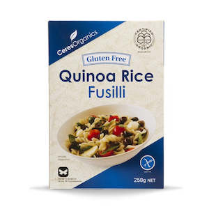 Pasta: Ceres Organics Quinoa Rice Fusilli 250g Gluten Free