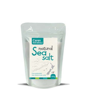 Seasonings Stocks: Ceres Natural Sea Salt 500g