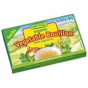 Seasonings Stocks: Rapunzel Vegetable Bouillon Herbs x 8 Cubes