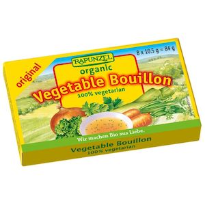 Seasonings Stocks: Rapunzel Vegetable Bouillon Original - 8 Cubes