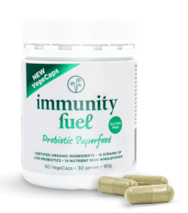 Immunity Fuel Gluten Free Probiotic Superfood - 60 VegeCaps