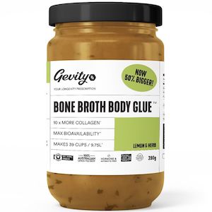 Gevity Bone Broth Body Glue - Lemon & herb 390g