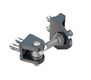 Locinox Bolt-on 4D 180° Adjustable Hinge (Pair) - BTI Hardware