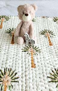 Oasis Kantha Cot Quilt / Playmat XL- Reversible - available 26/09