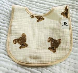 Bear 100% Cotton Bib (6 Layers)