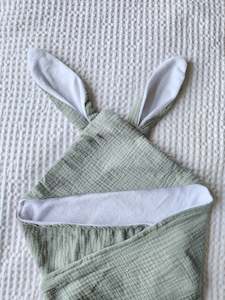 Sage Gauze Hooded Towel - Returning DECEMBER