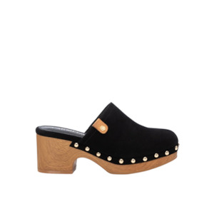 Leather Clog - Black