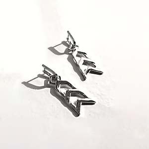 Byzantine Romance - Amira Sleepers with Large Formation Charm - Silver