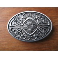 Celtic Knots Antique Silver Belt Buckle