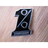 Clothing accessories: 1% Biker Metal Badge