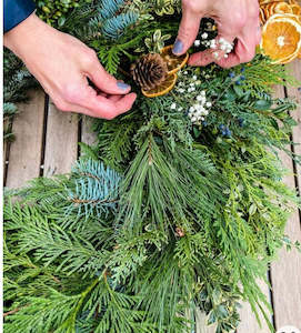 Fresh Christmas Wreath Workshop