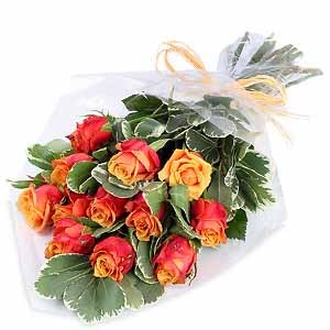 Flower: orange rose bouquet