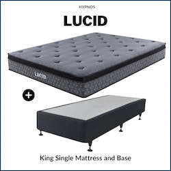 Hypnos Lucid Euro Top Mattress and Bed Base King Single