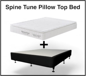 Spine Tune Premium Memory Foam Queen Mattress with Base