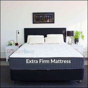 Bed: Care Plus Double Bed - X-Firm