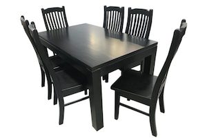 Furniture: Black Dining Suite